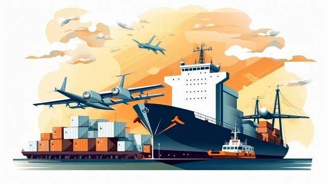 webinar banner, Nuclear ship, Military navy ship carrier full loading fighter jet aircraft for prepare troops. forwarder mast generative ai