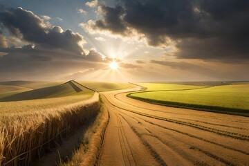 road in the field