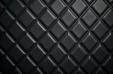 Luxury Black Leather Texture As Background. Created With Generative AI Technology