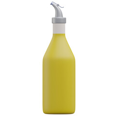 cooking oil, grocery 3d icon illustration with transparent background
