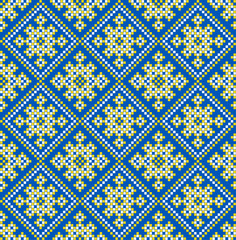 Seamless pattern of Ukrainian ornament in ethnic style, identity, vyshyvanka, embroidery for print clothes, websites, banners