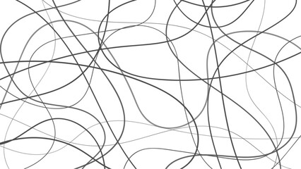 Obraz premium Chaotic abstract lines abstract geometric pattern background. Vector black diagonal crossed lines for modern contemporary art backdrop white design template. Black scribble line isolated on white.