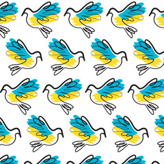 bird fly victory made in Ukraine pattern