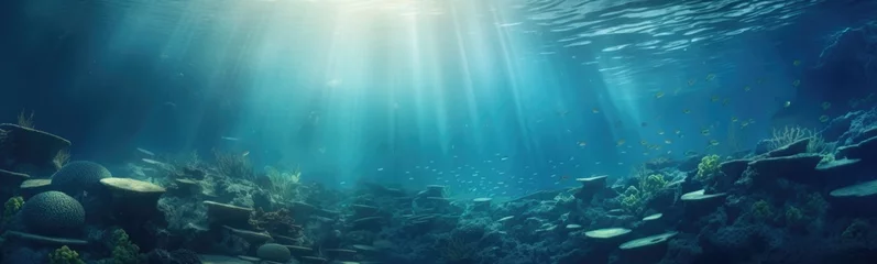 Zelfklevend Fotobehang Underwater background © kramynina