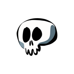 skull cartoon vector