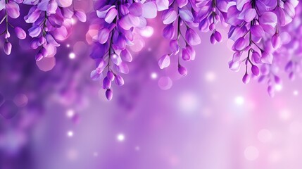  a close up of a bunch of purple flowers on a purple background.  generative ai