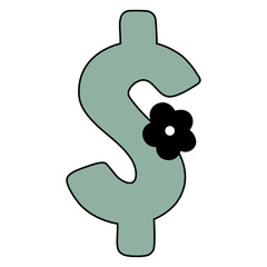 ($) cute flower alphabet