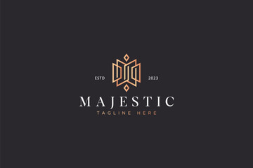 Abstract Letter M for Majestic Sign Symbol Brand Identity Geometric Shape Business © captoro