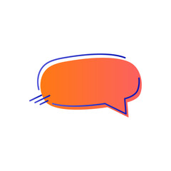 Vector origami ribbon banner on white background