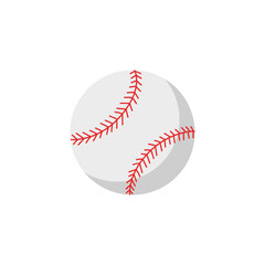 Vector baseball ball illustration on white background