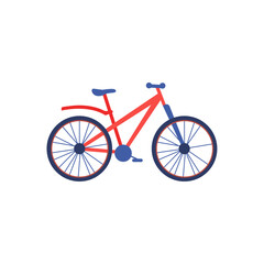 Fototapeta premium Vector bicycle cartoon isolated on white background