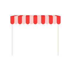 Vector canopy awning striped store element design canopy and tent blind and store awning element for storefront