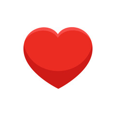 Vector heart on white background