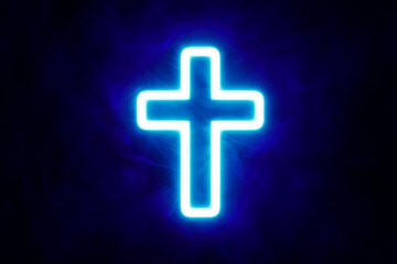 Obraz premium Christian religious symbols icons background