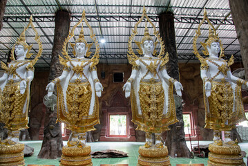 Wat Maniwong is the most famous landmark in Nakorn Nayok, Thailand