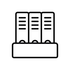 binder sign symbol vector glyph color icon