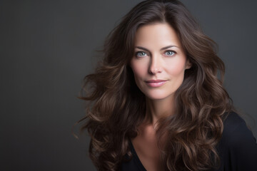Naklejka premium Confident attractive woman. Generative AI.