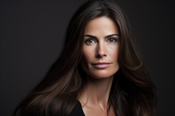 Naklejka premium Confident attractive woman. Generative AI.
