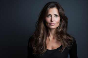 Fototapeta premium Confident attractive woman. Generative AI.