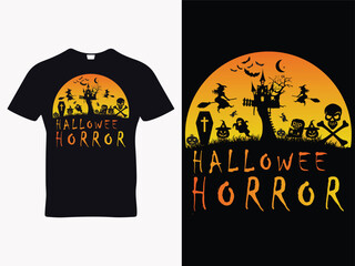 Halloween background horror poster design