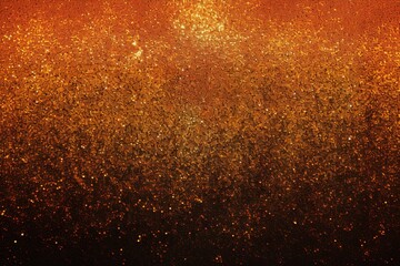 Fototapeta na wymiar Abstract Halloween or Thanksgiving party invitation with glitter and sparkles on orange and black background. Generative AI