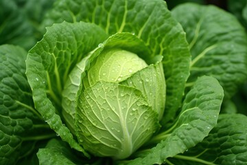 Obraz premium Cabbage fresh from the farm