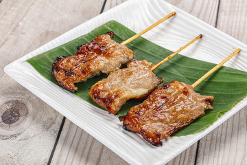 Thai cuisine - grilled pork skewer