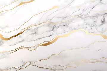 White marble stone surface with gold curve lines.interior design background.vector illustration.