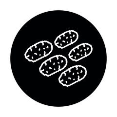 Semi-finished products black line icon.