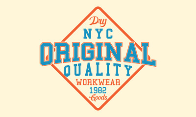 NYC Original Quality Dry Goods Design Tee To Print