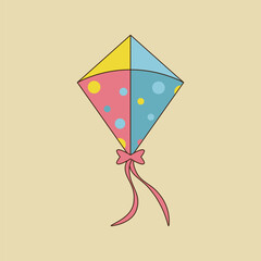 Makar sankranti Kite illustration