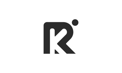 RK or KR logo design concept