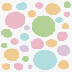 Polka Dot Pastel Colour Background