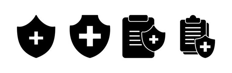 Health insurance icon vector. medical insurance icon