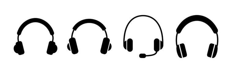 Headphone icon vector. headphones earphones icon. headset
