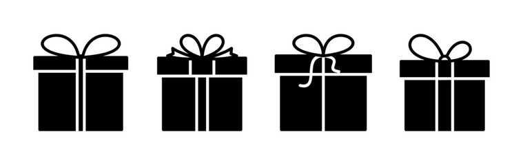 Gift icon vector. gift box icon. birthday gift