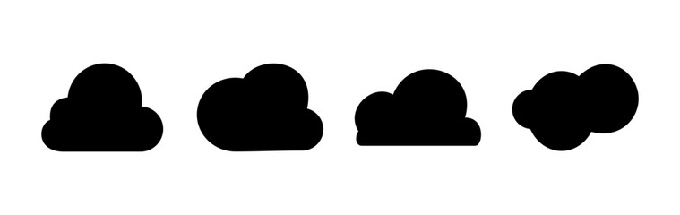 Cloud icon vector. cloud data. cloud services