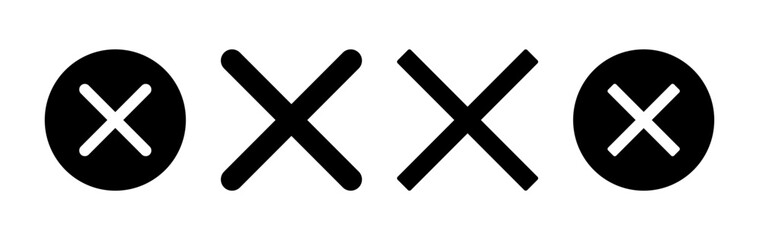 Fototapeta premium Close vector icon. Delete icon. remove, cancel, exit symbol.