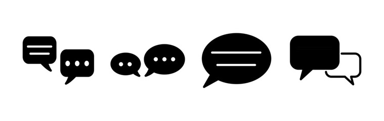 Chat icon vector. Chat Icon in trendy flat style isolated. Speech bubble symbol
