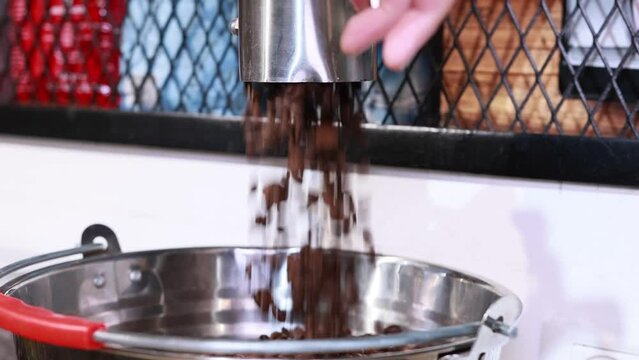 Freshly grinded coffee