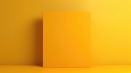 Blank Yellow Minimalist Poster, Background, Illustrations, HD