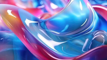 Colorful minimal clean flexible glass digital, Background, Illustrations, HD