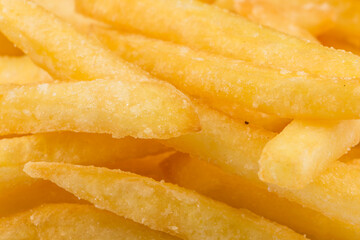 Fried potatoes closeup