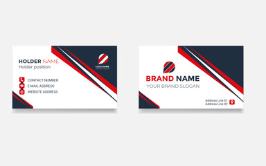 Colorful company professional minimal stylish style information business card 