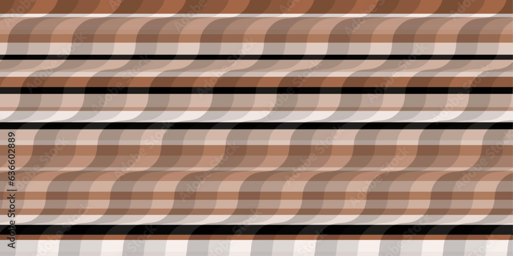 Poster Brown pattern from an endless round descent.