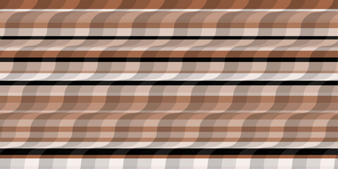 Brown pattern from an endless round descent.