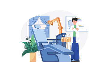 English teacher teaching in class