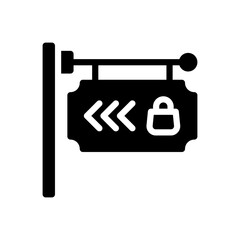 signboard glyph icon