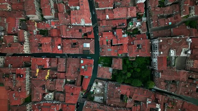 Aerial view of Venice City in Italy