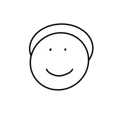 boy happy face doodle 